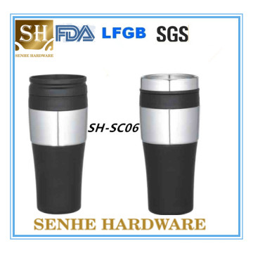 Eco-Friendly 450ml Double Wall Inner Stainless Steel Coffee Cup (SH-SC06)